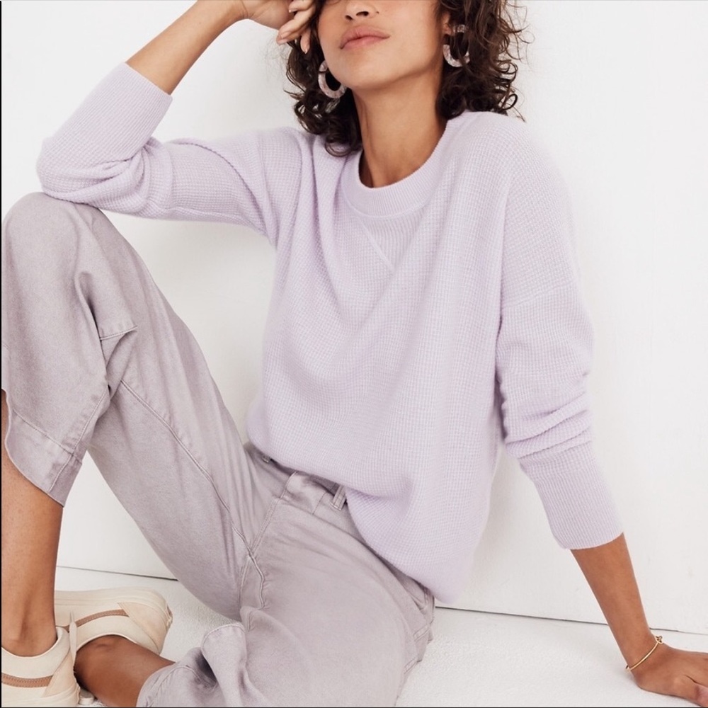 Madewell Cashmere Sweater Dusted Lavender